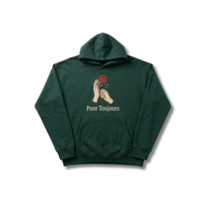 hoodie “pour toujours” – vert