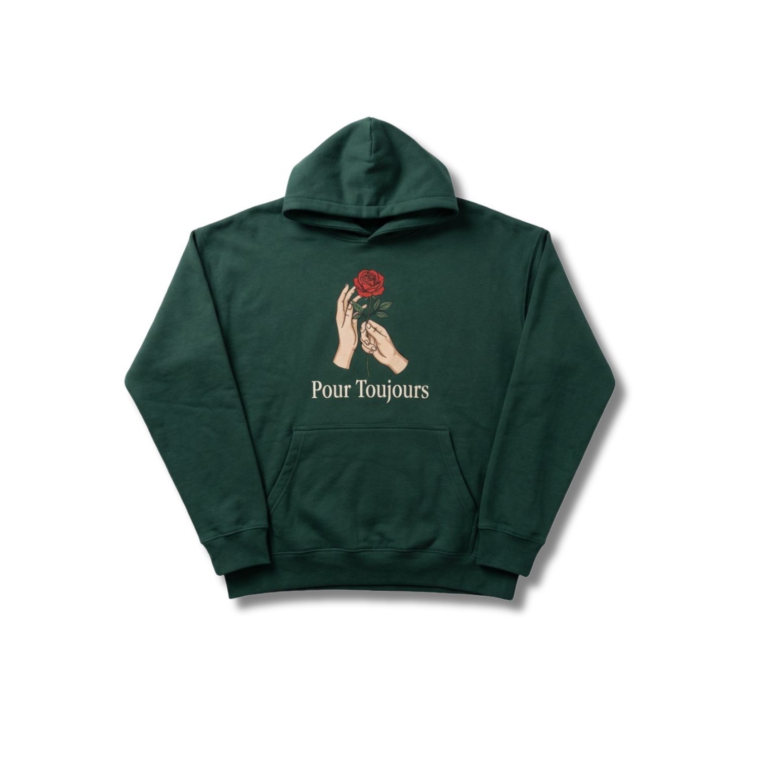 hoodie “pour toujours” – vert