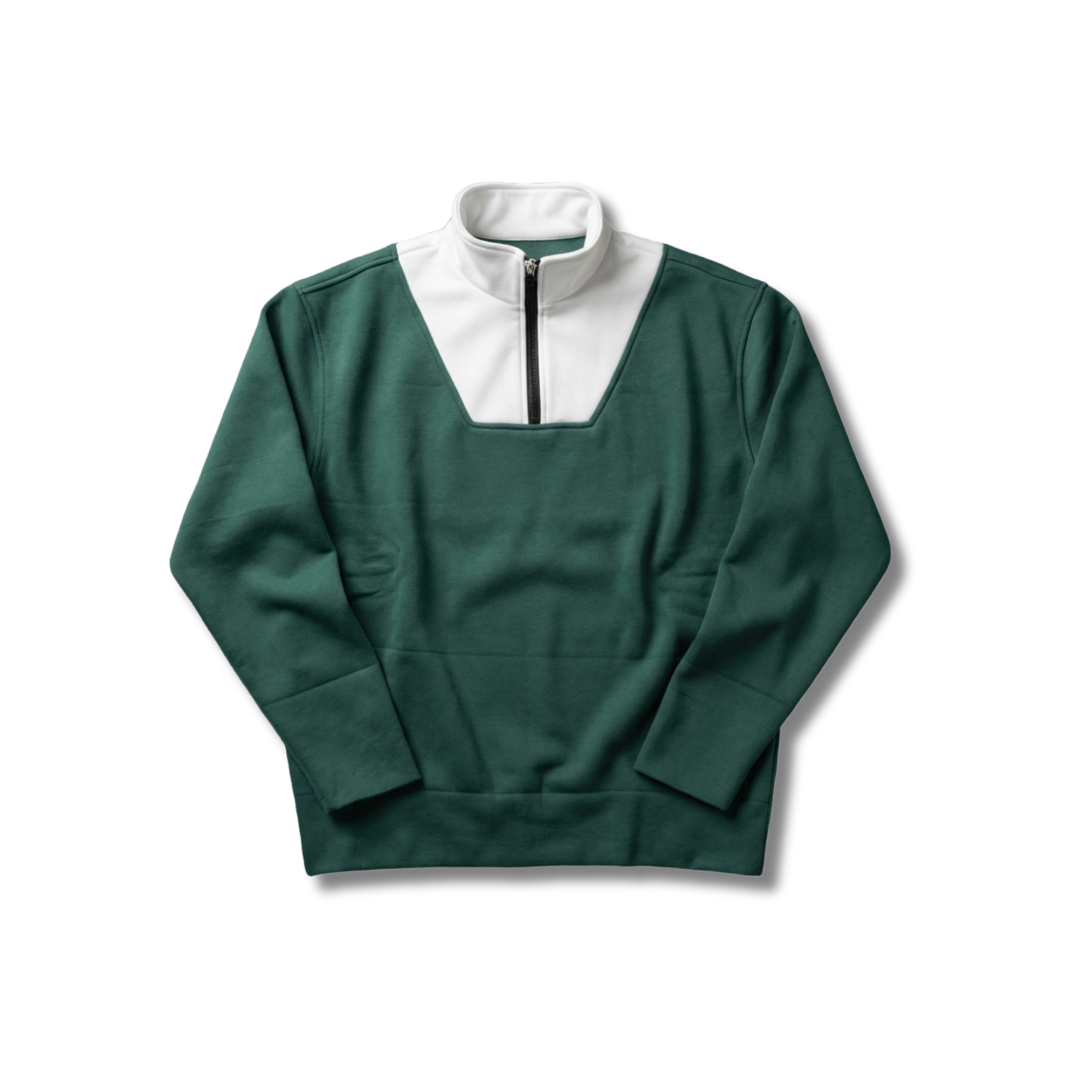 sweat zippé col montant