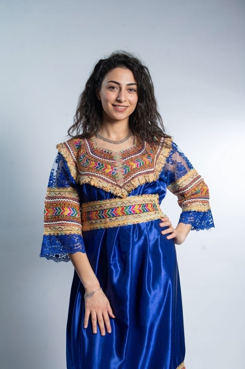 Robe Kabyle Bleu de Luxe