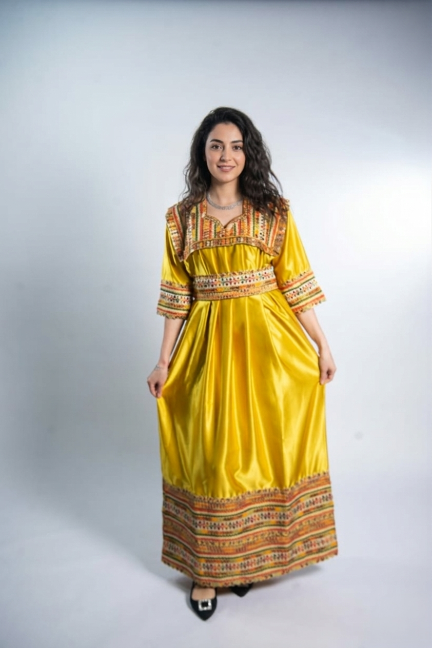Robe Kabyle Jaune
