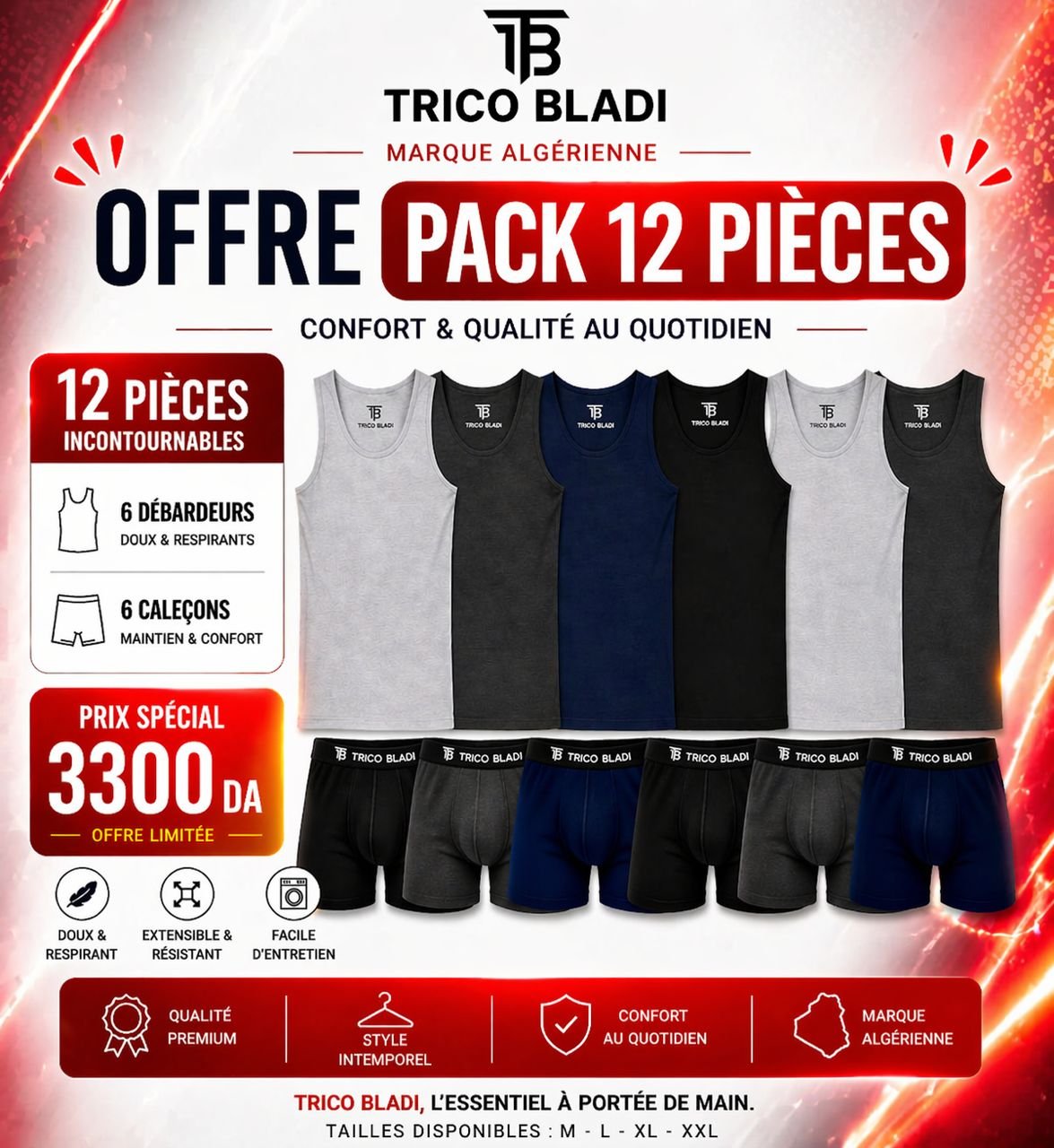 Pack 12 pièces