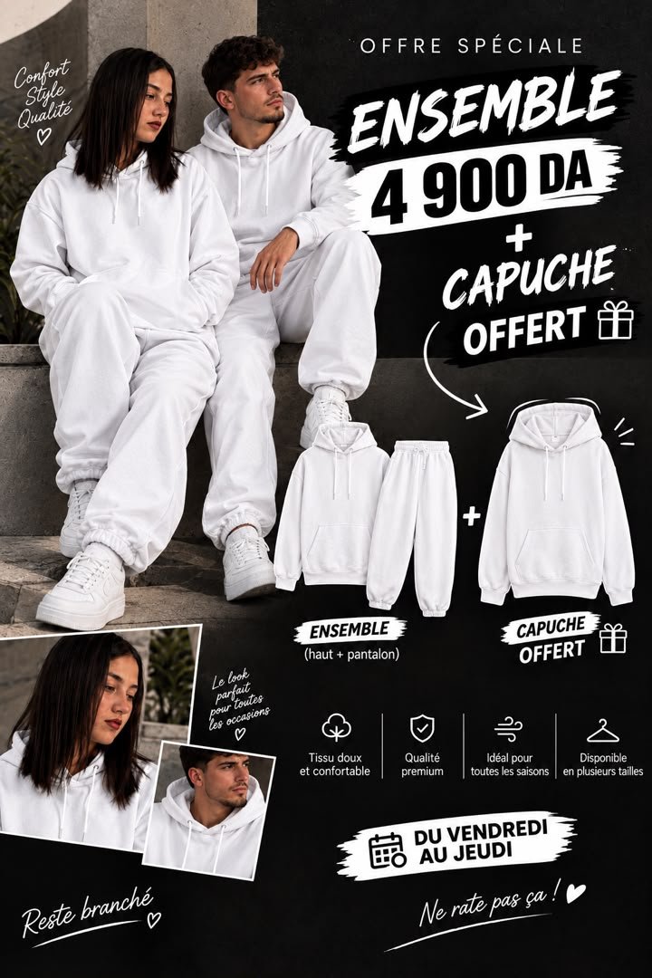 Ensemble + Capuche offerte